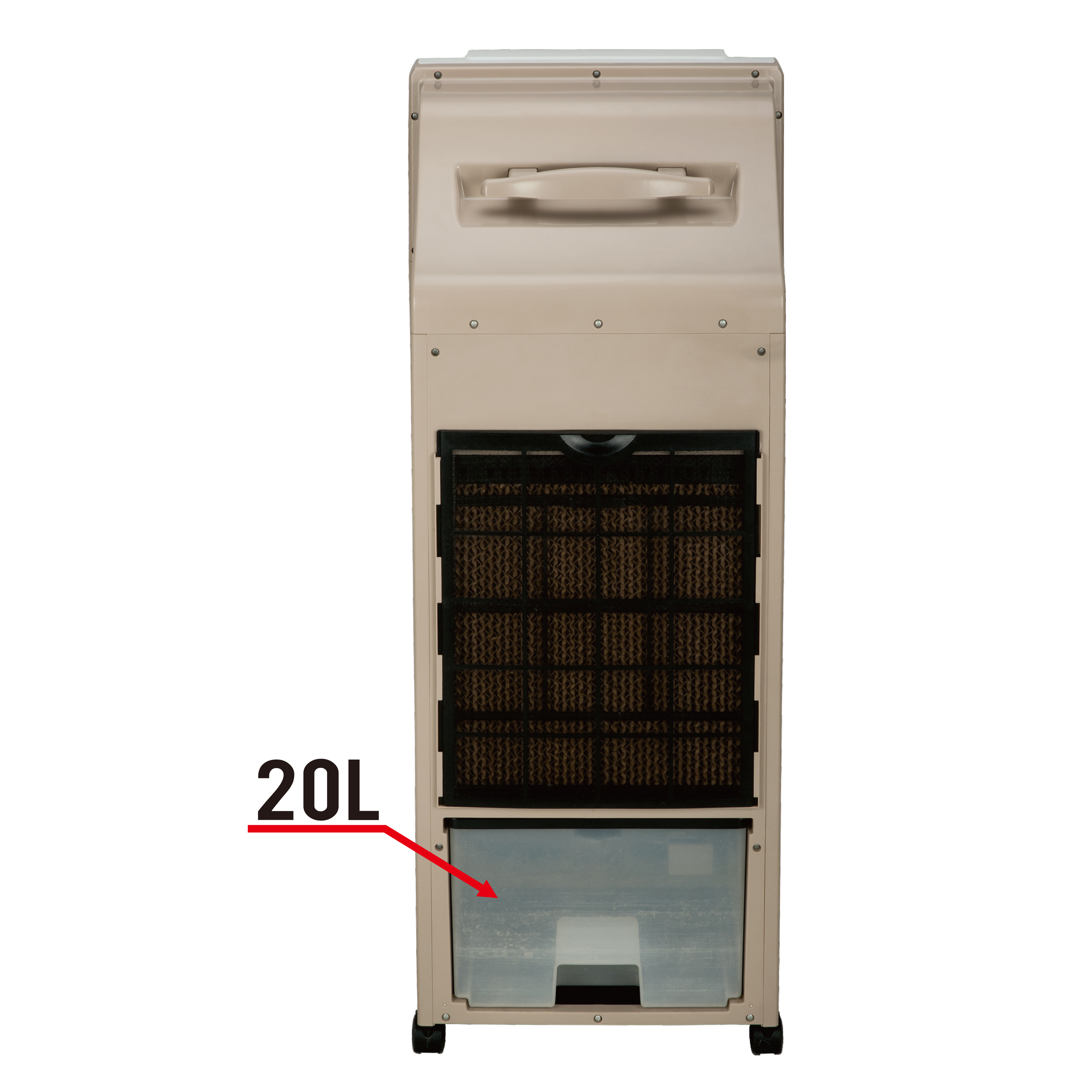 20-l-Haushalts-Wechselstrom-Verdunstungsluftkühler mit Wabenstruktur